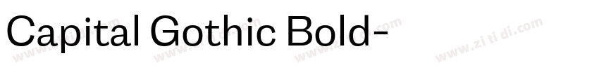 Capital Gothic Bold字体转换